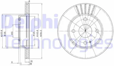 Produktbild von 2x DELPHI Bremsscheibe BG2802 für MAZDA MX-5 I (NA) FAMILIA IV (BF) 323 P V (BA)