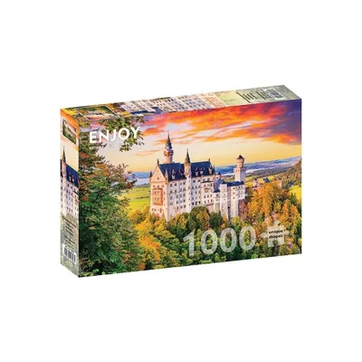 Image de Puzzle 1000 pièces Enjoy – Château de Neuschwanstein en automne, Allemagne