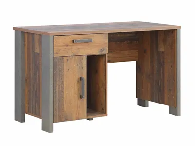 Schreibtisch CLIF 1-trg. 1 Schublade Optik Old Wood Vintage von Forte