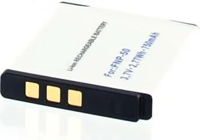 Produktbild von Akku für Fuji FinePix F70EXR Li-Ion 3,7 Volt 700 mAh schwarz.