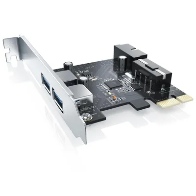 Produktbild von CSL USB 3.2 Gen1 PCI Express Card PCIe Controller, 2x Externe Ports 1x intern Controller Header, Schnittstellenkarte USB 3.2 Super Speed
