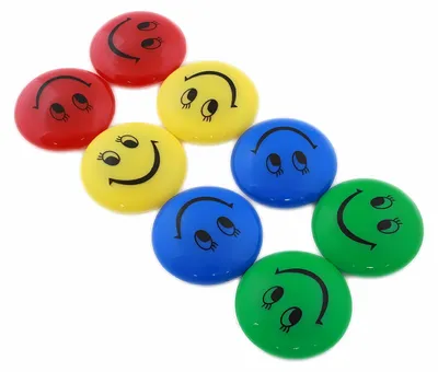 Productafbeelding van APT Magneten voor koelkast SMILE, 8 stuks