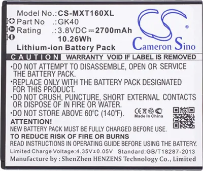 Image de Batterie pour Motorola type GK40