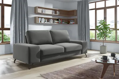 Produktbild von 2-Sitzer Sofa 226 cm mit Schlaffunktion – Schlafsofa Schlafcouch, Liegefläche 142x138 cm OLIVIO I MV 85 DESIGN MÖBEL