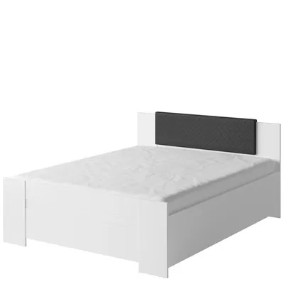 Obrázek produktu pro Manželská postel 160x200 CORTLAND 1 - bílá / černá