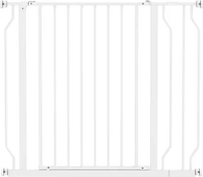 Obrázek produktu pro Bezpečnostní branka pro domácí mazlíčky, nastavitelná 75-95 cm, obousměrné otevírání, bílá