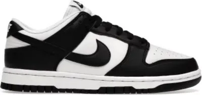 A side view of a Nike Dunk Low sneaker.