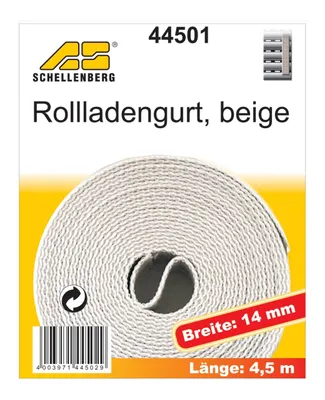 Produktbild von Schellenberg Rollladengurt beige Breite 14 mm - Länge 4,5 m
