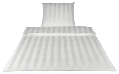 Produktbild von Elegante Bettwäsche 2245 Noblesse I Größe 80x80 155x200 cm I Farbe 7 Creme I Reine Baumwolle