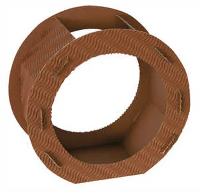 Produktbild von Laternen rund 3D-Wellpappe 21cm VE=10 Stück mittelbraun