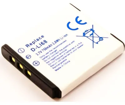 Produktbild von Akku für Kodak EasyShare V1273 Li-Ion 3,7 Volt 700 mAh schwarz.
