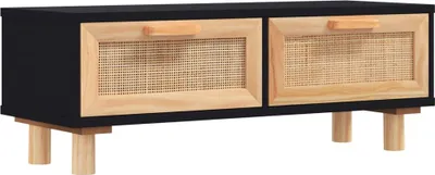Obrázek produktu pro vidaXL Konferenční stolek černý 80x40x30 cm Borovicový masiv