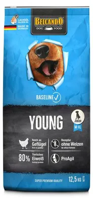 Produktbild von Belcando 560025, Junior, jede Rasse, Geflügel, Reis, 12,5 kg