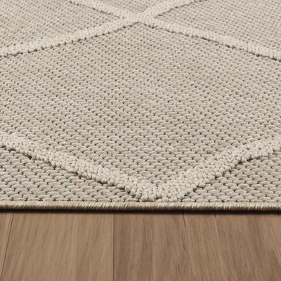 Produktbild von Outdoor Teppich Piero Läufer, Farbe: Beige, Größe:80x250 cm