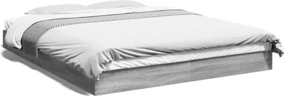 Produktbild von Maison Exclusive - Bettgestell ohne Matratze Grau Sonoma 160x200 cm Holzwerkstoff