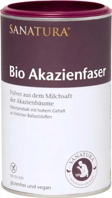 Produktbild von Sanatura -Akazienfaser 180g Pulver - glutenfrei, vegan