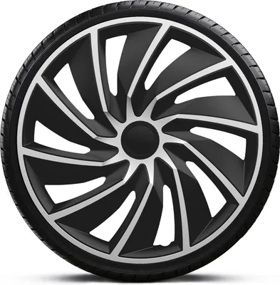 Zdjęcie produktu dla Zestaw kołpaków Gorecki Turbo Van 17" czarny/srebrny