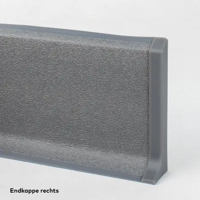 Produktbild von Endkappe Rechts Sockelleisten Zubehör 12.8 x 60 mm Grau zum Clipsen Kunststoff Endstück Rechts by PROVISTON
