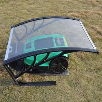 Obrázek produktu pro LARS360 Střešní přístřešek pro robotickou sekačku Automower robotická sekačka garáž polykarbonát ochrana proti dešti ochrana proti slunci konzolová stříška stříška předních dveří, 103 x 77 x 45,5 cm