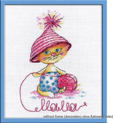 Produktbild von Oven Kreuzstichset "Das erste Wort", Zählmuster, 13x20cm