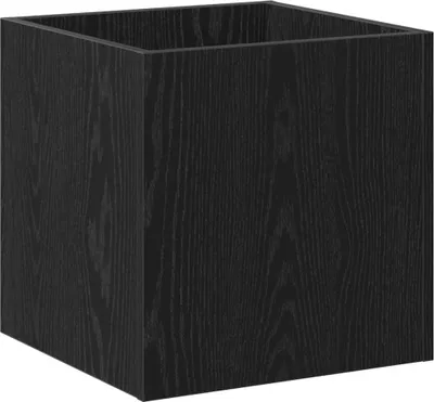Productafbeelding van vidaXL Bloempotbox, zwart, eikenhoutlook, 40 x 40 x 40 cm