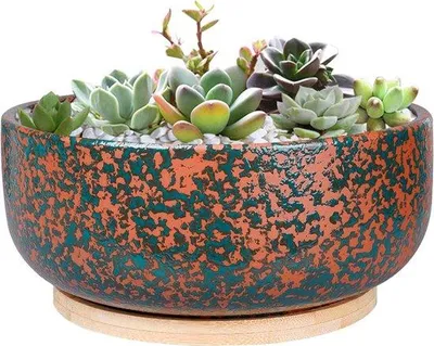 Produktbild von Famanu Pflanztopf 20,5 cm mit Abflussloch - Grün
