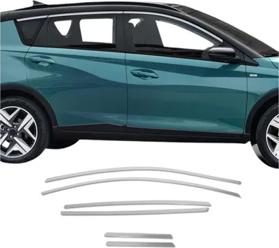 Immagine prodotto di Modanature per finestre per Hyundai Bayon 2021-2025 acciaio inox cromo 6pcs