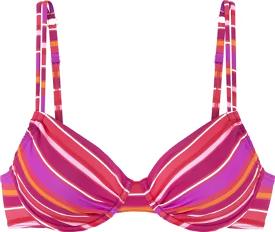 Produktbild von s.Oliver Bügel-Bikini-Top Fun pink bedruckt Größe 40 Cup C