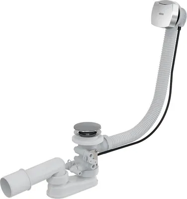 A bathtub drain and overflow kit shown against a white background.
