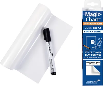 Produktbild von Magic-Chart Notes 20x30 cm, rolka 25 ks,biela