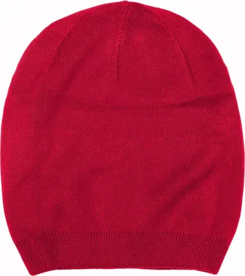 Produktbild von styleBREAKER Uni Feinstrick Beanie Doppellagig, Rot