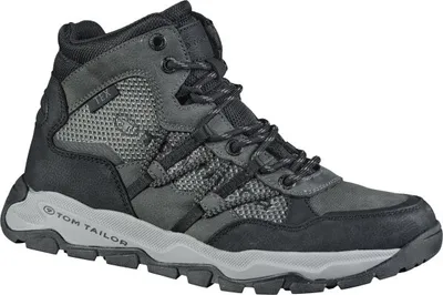 Produktbild von TOM TAILOR, warme Herren Synthetik Winter Boots in grau, 11 cm Schafthöhe, Warmfutter, Tex Ausstattung