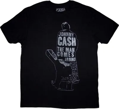 Obrázek produktu pro Johnny Cash Man Comes Around Black M Tričko