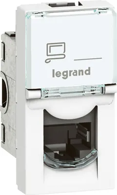 Produktbild von Legrand 076573, RJ-45, 1 Modul(e), STP, 6a, Weiß, 420 g