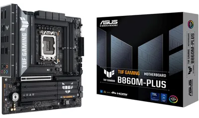 Produktbild von ASUS TUF GAMING B860M-PLUS, Intel, LGA 1851 (Socket V1), Intel Core Ultra (Series 2), LGA 1851, DDR5-SDRAM, 256 GB