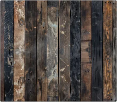 Produktbild von Spritzschutz Herdabdeckplatte Schneidebrett aus Glas Rustikale Holzplanken 1-Teilig (60x52cm)