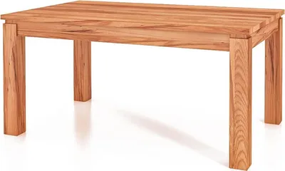 Produktbild von Esstisch Tinci aus Kernbuche massiv 90x140x77 cm mit Holzbeinen