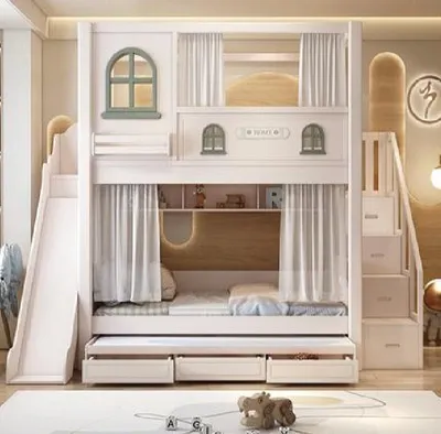 Produktbild von Kinderbett Etagenbett Jugendbett Hochbett Bett Doppelstockbett Holzbett