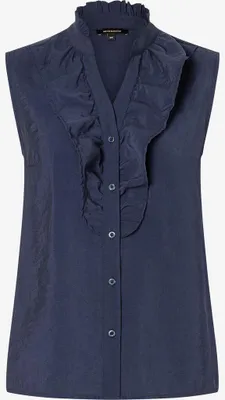 Produktbild von More & More Modal Blend Volant Top, ink blue 0370 0370 38
