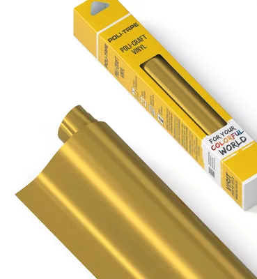 Immagine prodotto di Poli-Tape 14731, Vinile termoadesivo, Vinile termoadesivo liscio, Oro, Monocolore, Opaco, 60 °C