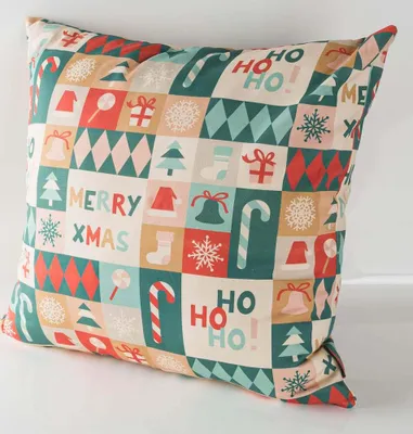 Produktbild von Kissenhülle HoHoHo! in versch. Größen von SCHÖNER LEBEN. Größe 50x50cm (HxB) 50x50cm (HxB) Größe