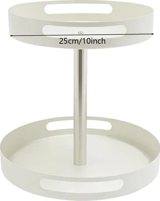 Obrázek produktu pro Stojan na kořenky, otočný o 360°, výškově nastavitelný, BÍLÝ
