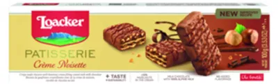 Zdjęcie produktu dla Chrupiące ciasteczka waflowe Loacker Creme Noisette z kremem z orzechów laskowych 100g