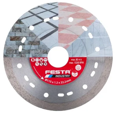 Obrázok produktu pre Diamantový rezný kotúč FESTA INDUSTRY plný 115x1,2x22,2 mm
