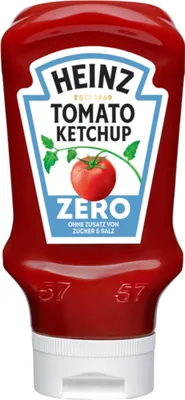 Produktbild von Heinz Tomato Ketchup ohne Zusatz von Zucker und Salz 400ml