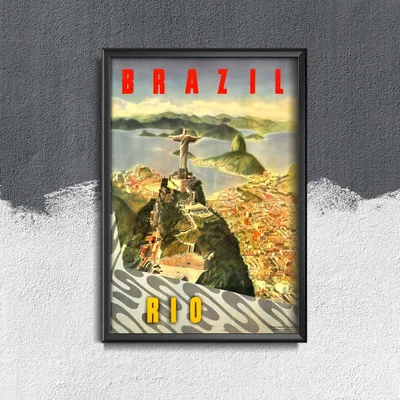 Produktbild von Poster - Canvas - Leinwand - 29,7 cm x 42 cm - Brasilien Rio