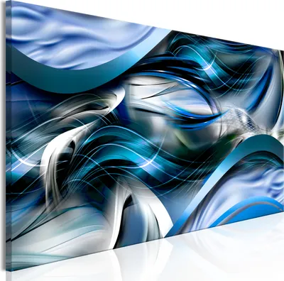 Produktbild von Wandbilder Abstrakt 150x50 cm 1 tlg – Bilder Wohnzimmer, Moderne Leinwandbilder, Leinwanddruck, Wanddeko Schlafzimmer a-A-0755-b-a