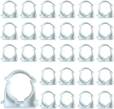 Productafbeelding van PVC-buiskoppelstukken, 16 mm, 40 stuks, met eenvoudige scharniersluiting, voor buisinstallaties