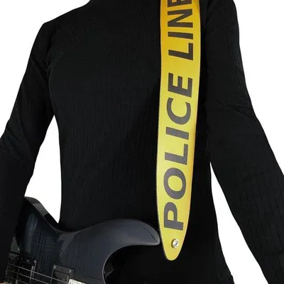 Image de Sangle de guitare en cuir réglable pour guitares acoustiques, basses et électriques