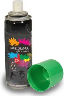 Produktbild von Grünes Kreidespray 100ml, abwischbar, für viele Oberflächen, ab 6 Jahren